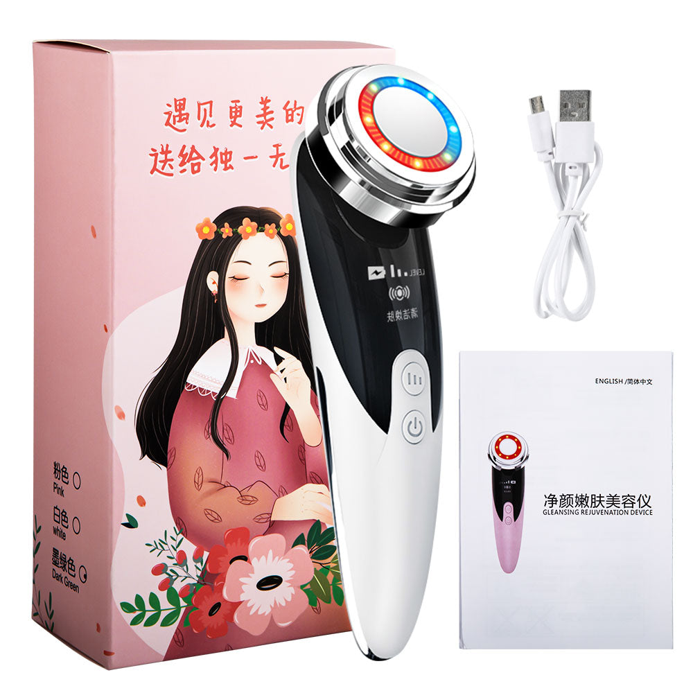 Facial Lift Massage Red Micro Current Electric Skin Cleansing