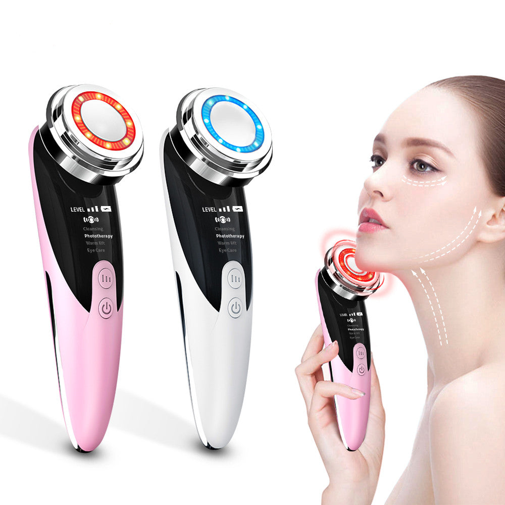 Facial Lift Massage Red Micro Current Electric Skin Cleansing
